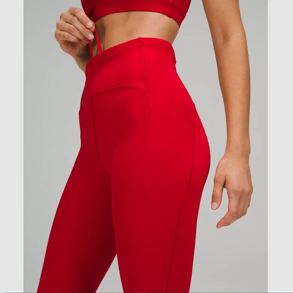 Lululemon Swift Speed High-Rise Crop 21" Dark Red - Picture 4 of 7